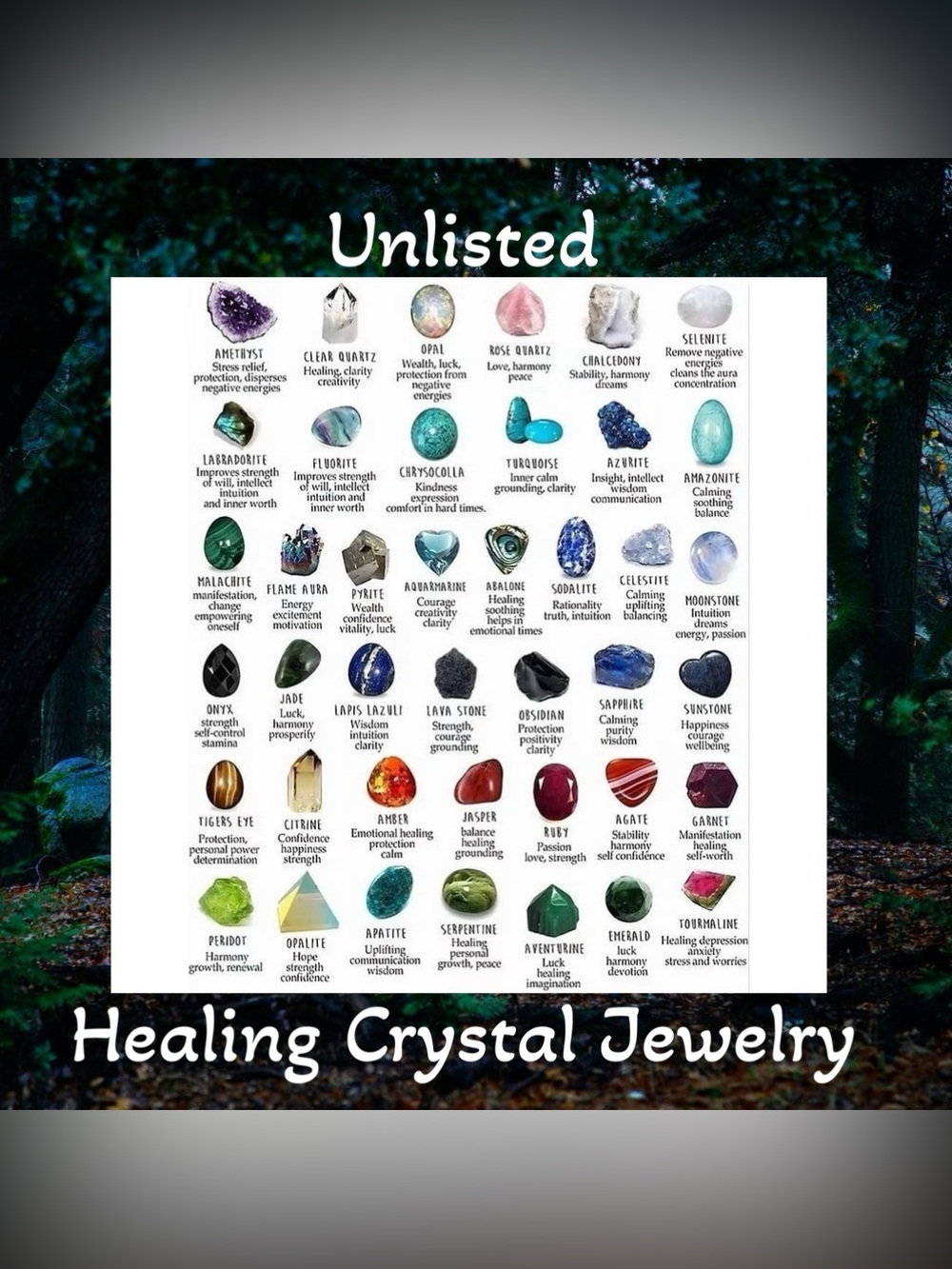 UNLISTED Healing Crystal Jewelry 🌻